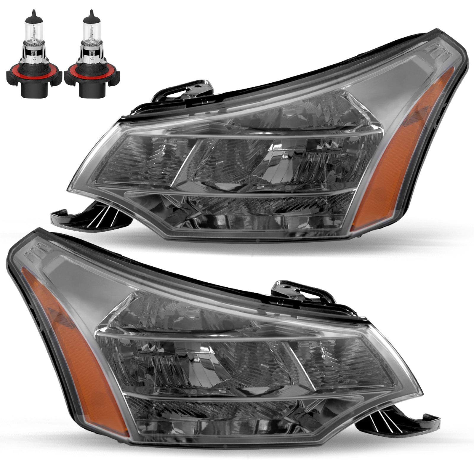 VehicleAid Headlights For 2008-2011 Ford Focus