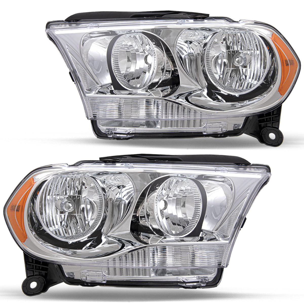 VehicleAid Headlights For 2011-2013 Dodge Durango