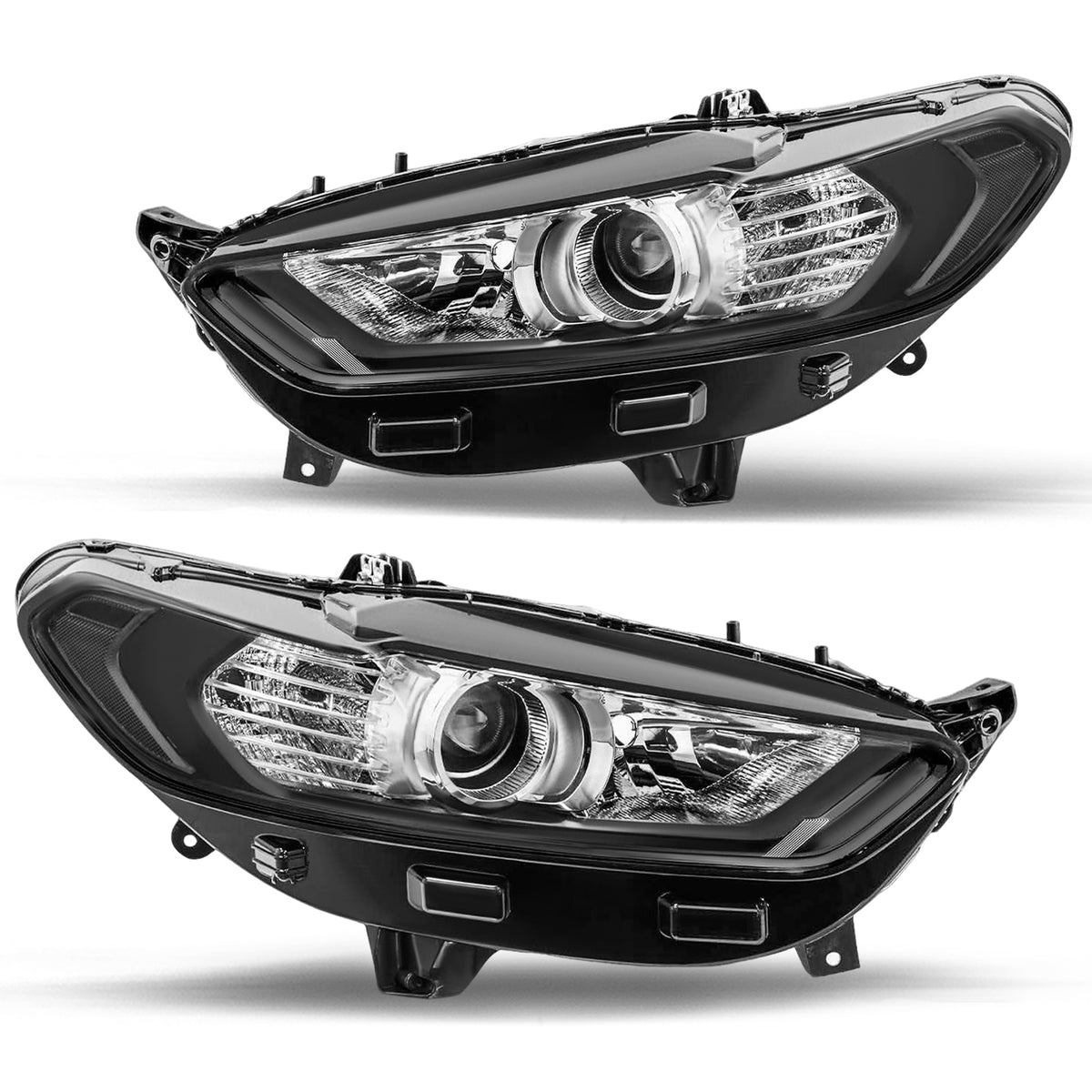VehicleAid Headlights For 2013-2016 Ford Fusion
