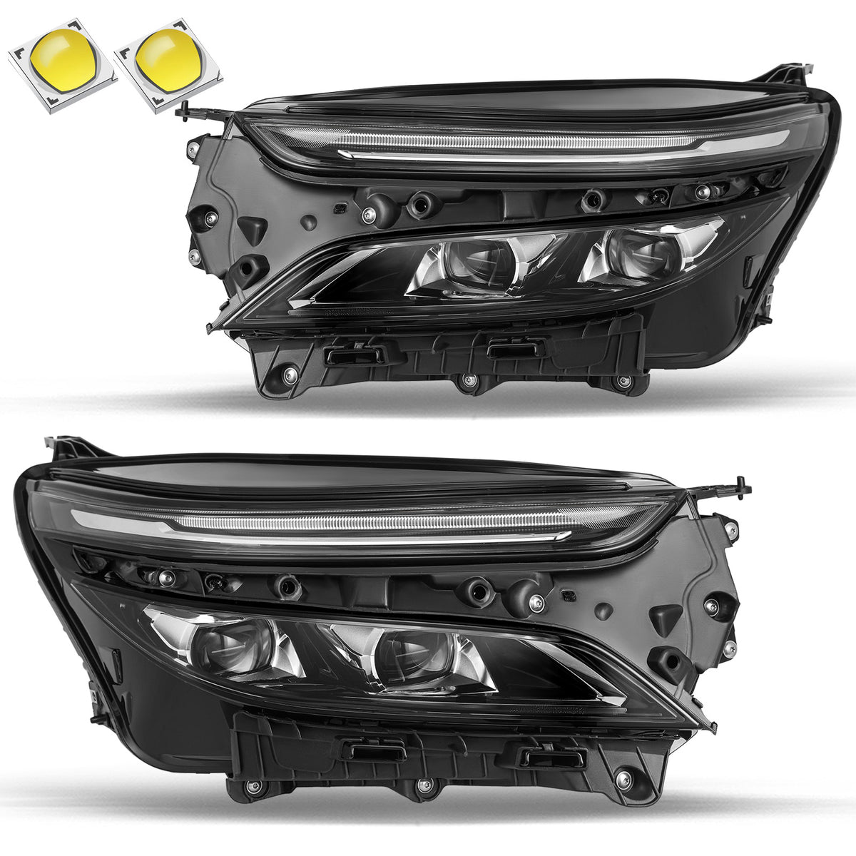 VehicleAid Full LED Headlights For 2022-2024 Chevy Equinox Premier