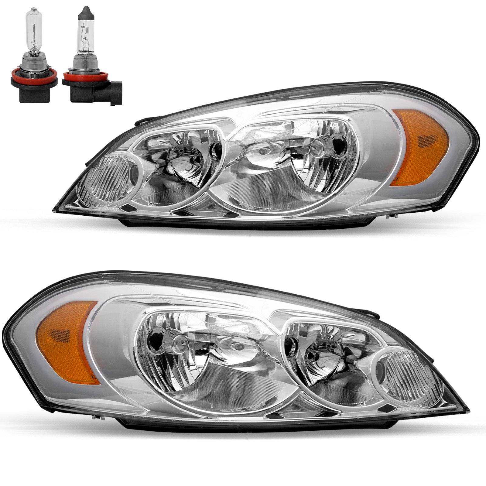 VehicleAid Headlights For 2006-2007 Chevy Monte Carlo