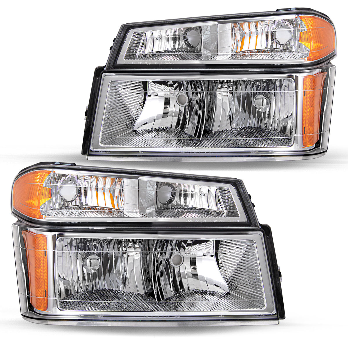 VehicleAid Headlights For 2004-2012 Chevy Colorado