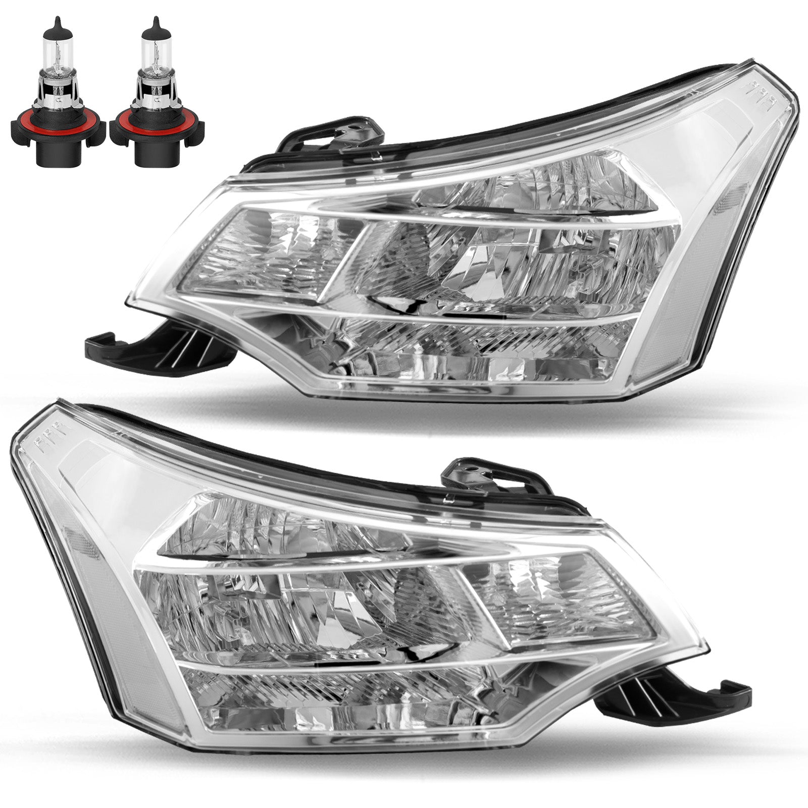 VehicleAid Headlights For 2008-2011 Ford Focus