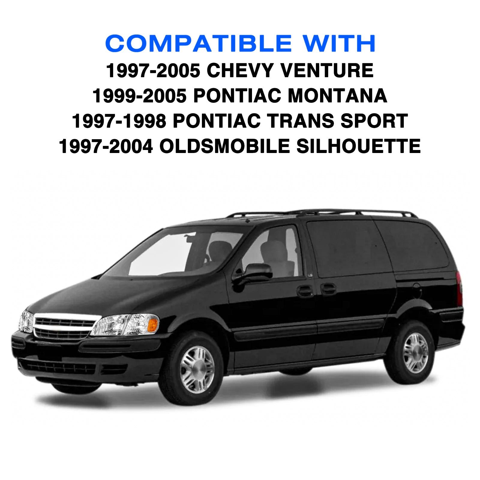 VehicleAid Headlights For 1997-2004 Oldsmobile Silhouette