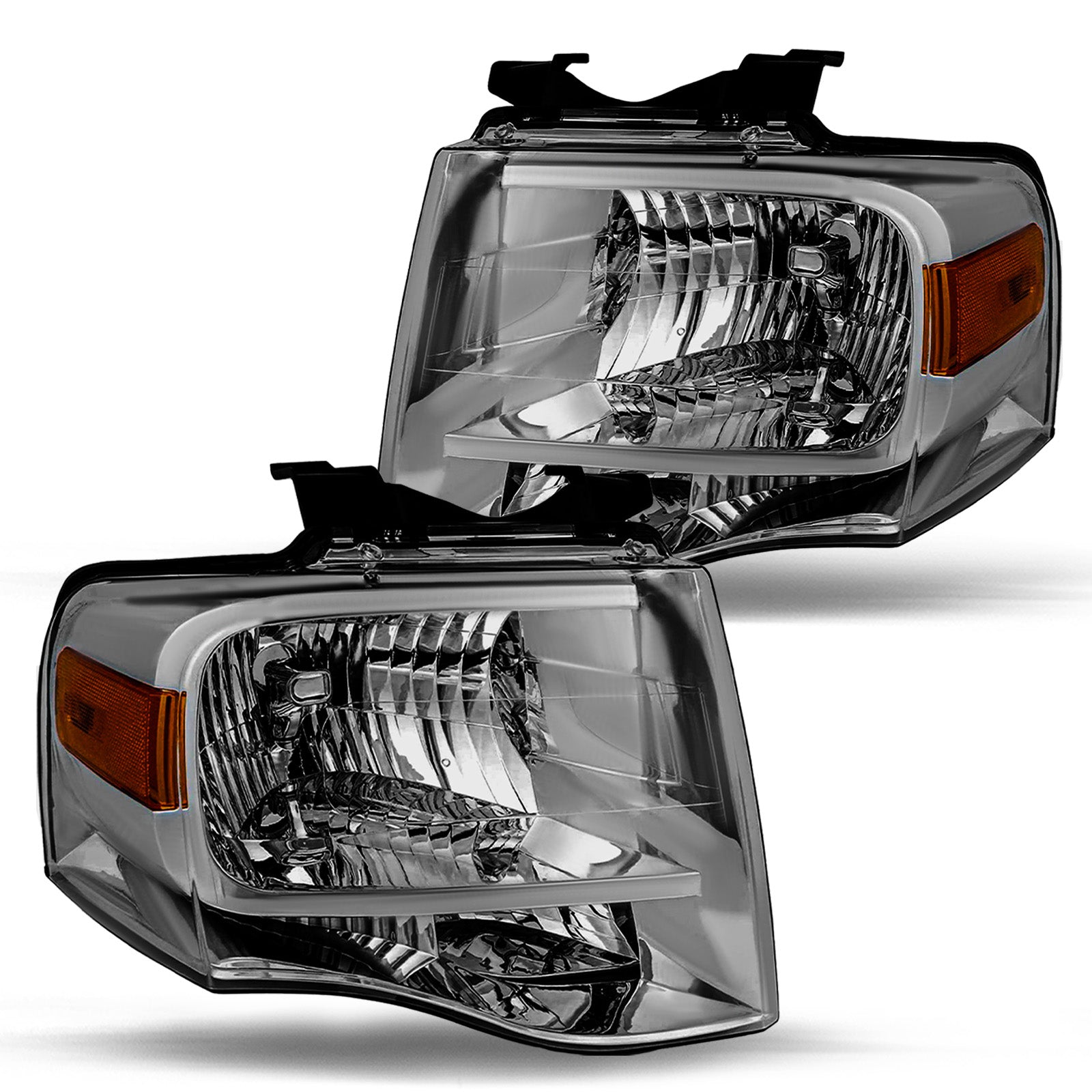 VehicleAid Headlights For 2007-2014 Ford Expedition