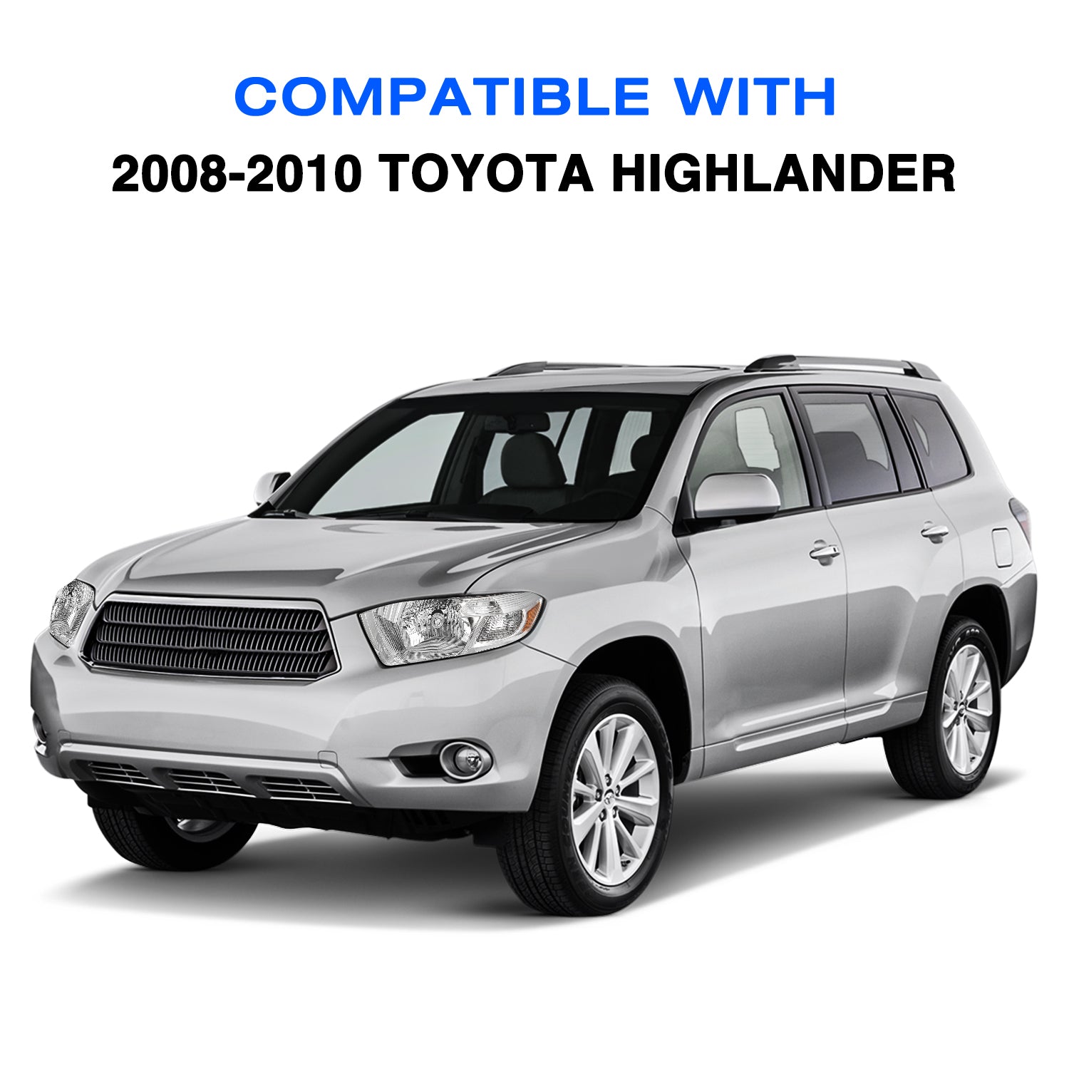 VehicleAid Headlights For 2008-2010 Toyota Highlander
