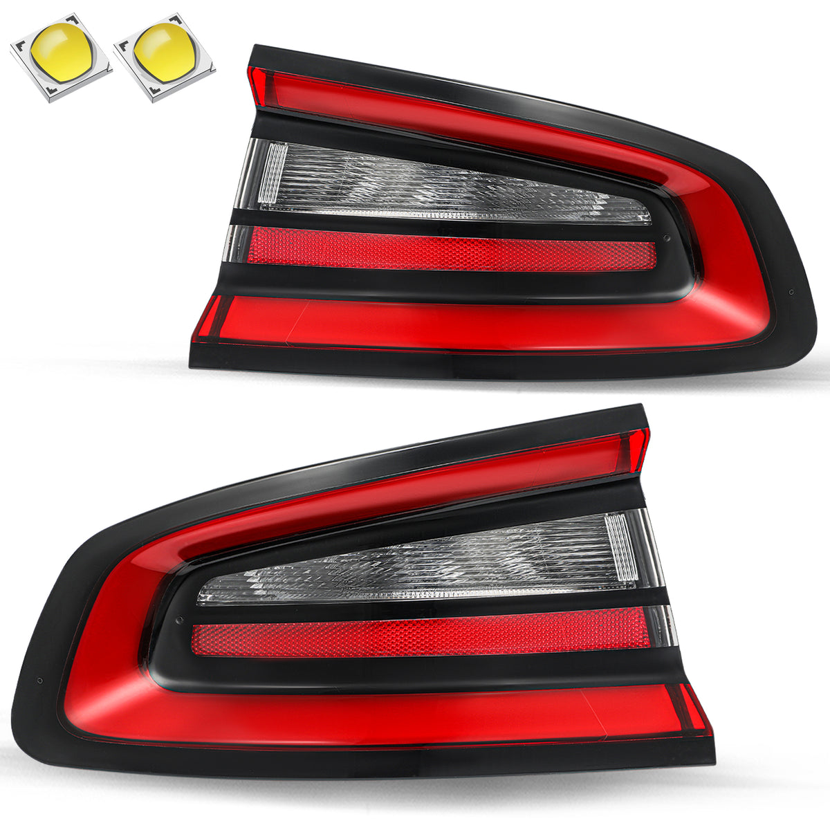 VehicleAid Taillights For 2015-2023 Dodge Charger