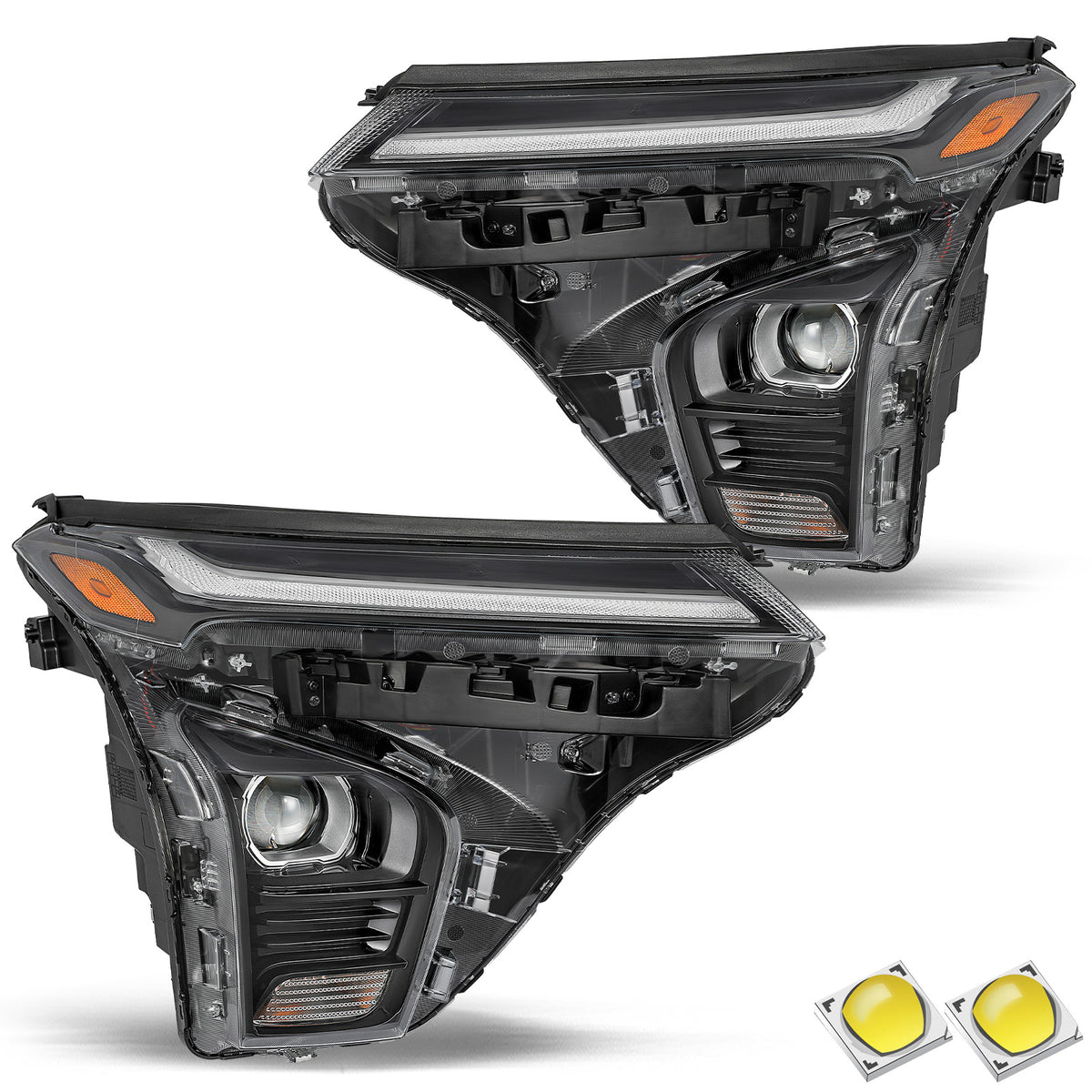 VehicleAid Headlights For 2024-2025 Chevy Trax w/LED DRL Model