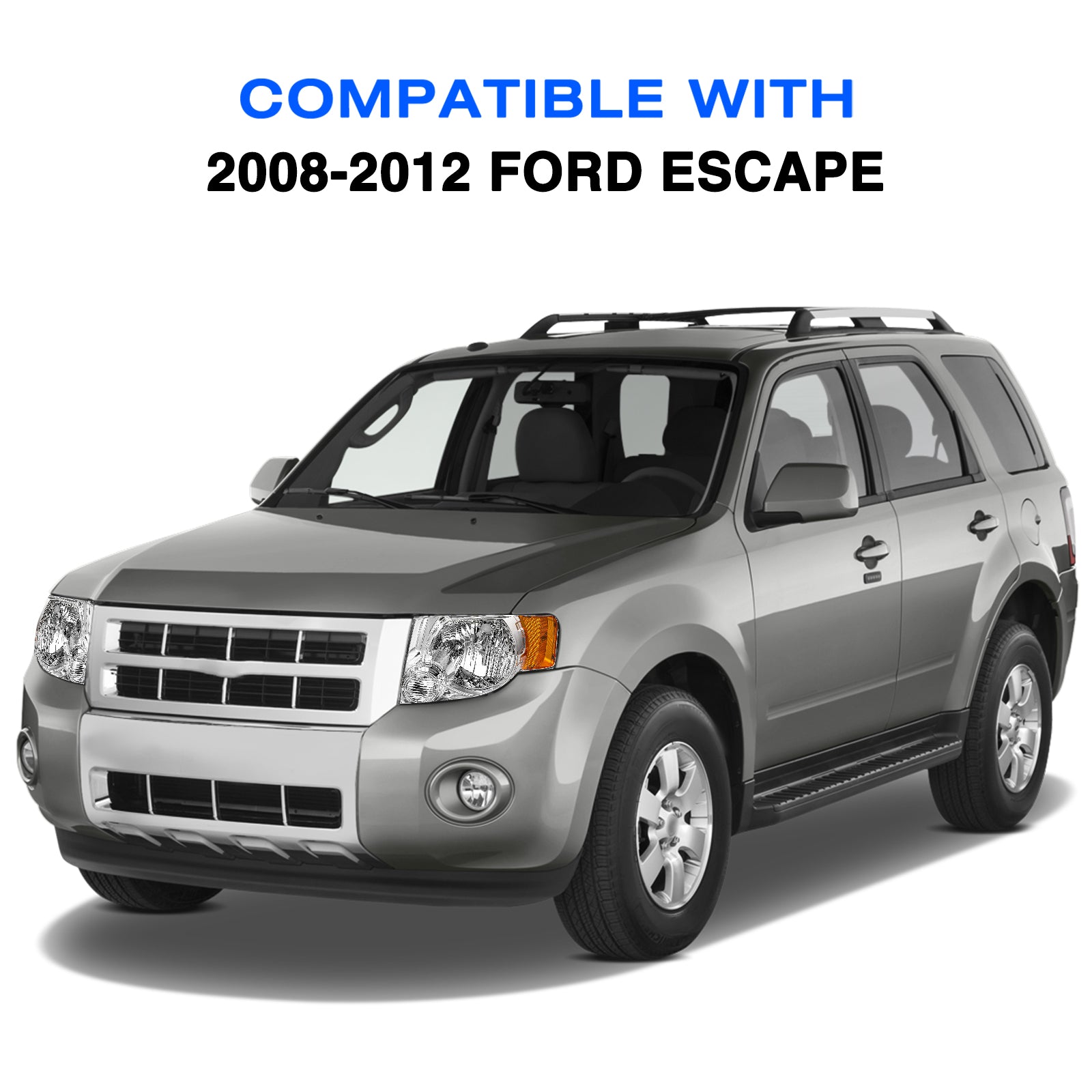 VehicleAid Headlights For 2008-2012 Ford Escape
