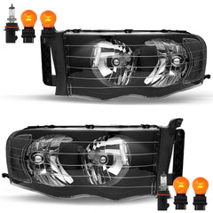 VehicleAid Headlights For 2002-2005 Dodge Ram 1500 Pickup