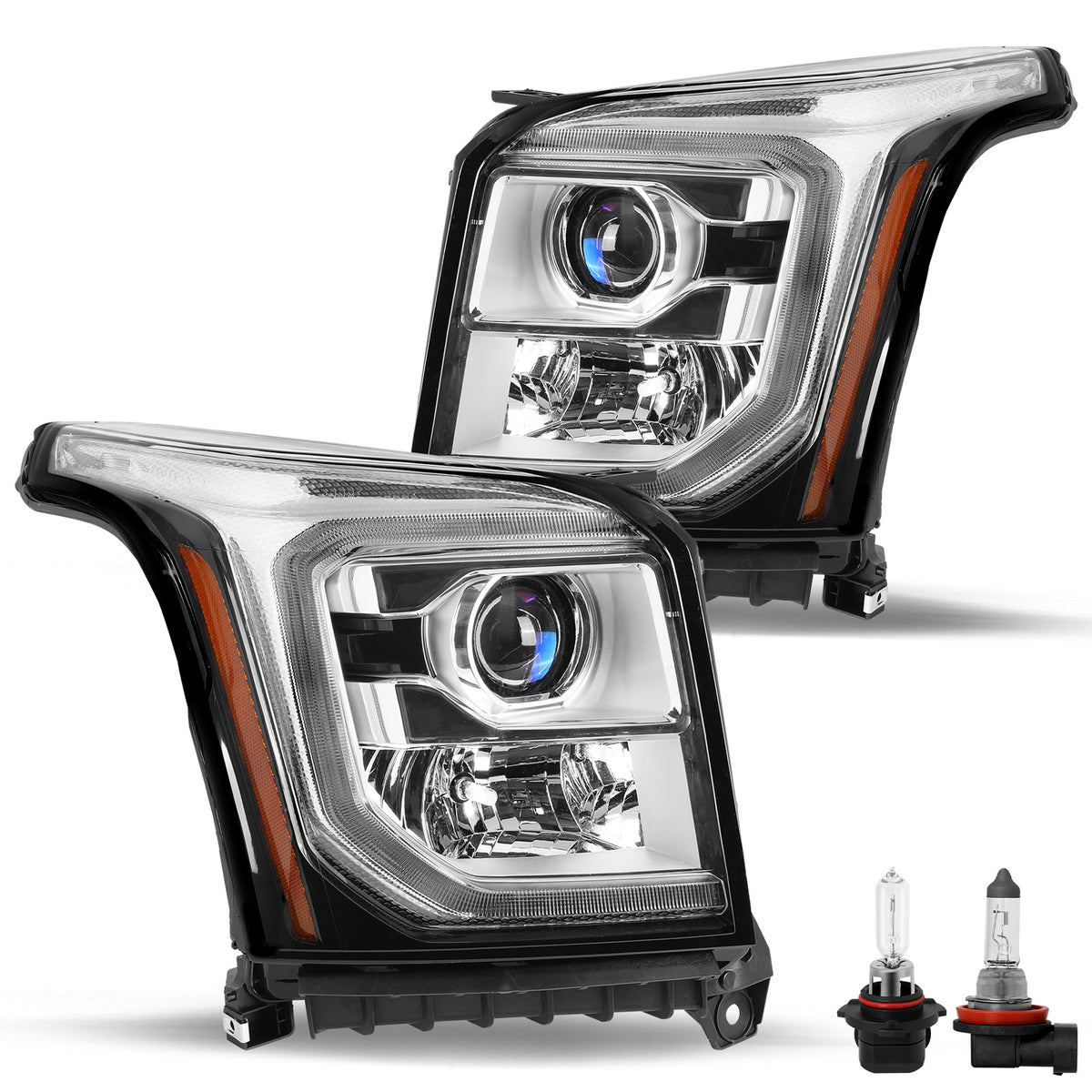 VehicleAid Headlights For 2015-2020 GMC Yukon