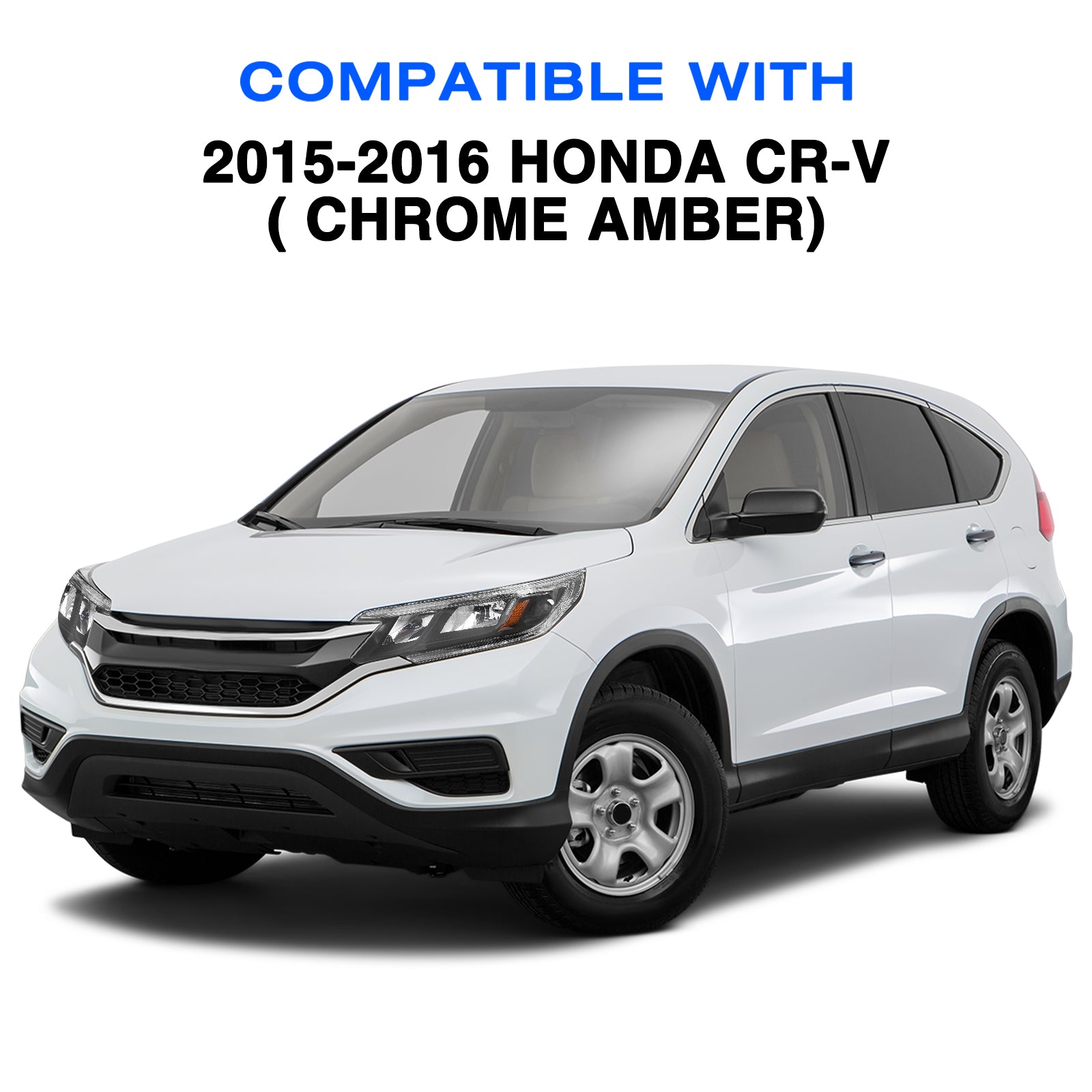 VehicleAid Headlights For 2015-2016 Honda CR-V