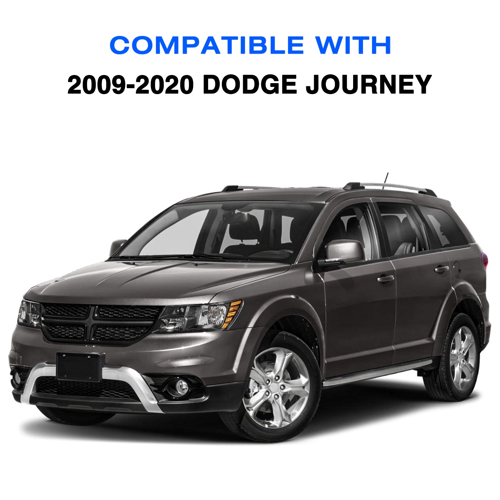 VehicleAid Headlights For 2009-2020 Dodge Journey