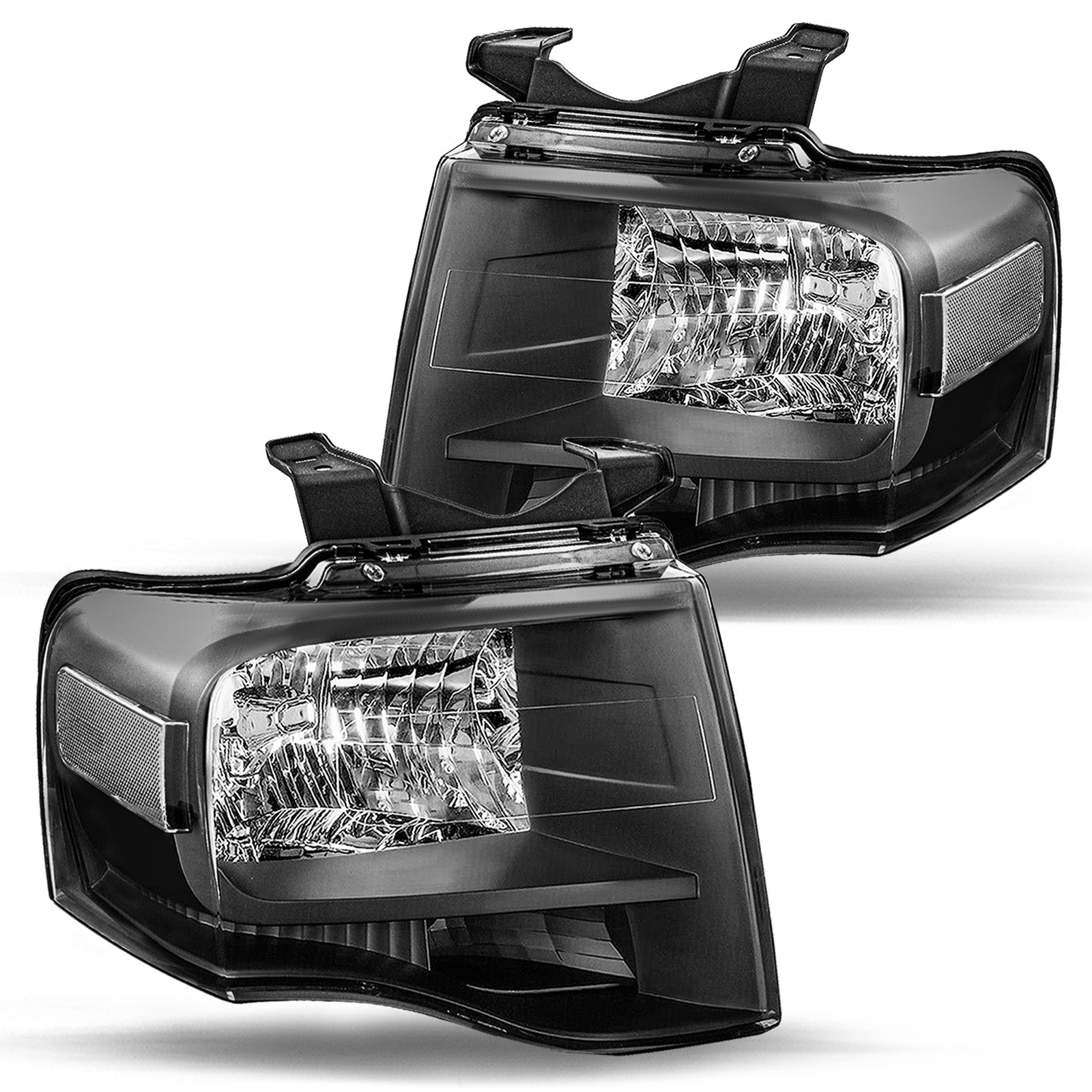 VehicleAid Headlights For 2007-2014 Ford Expedition