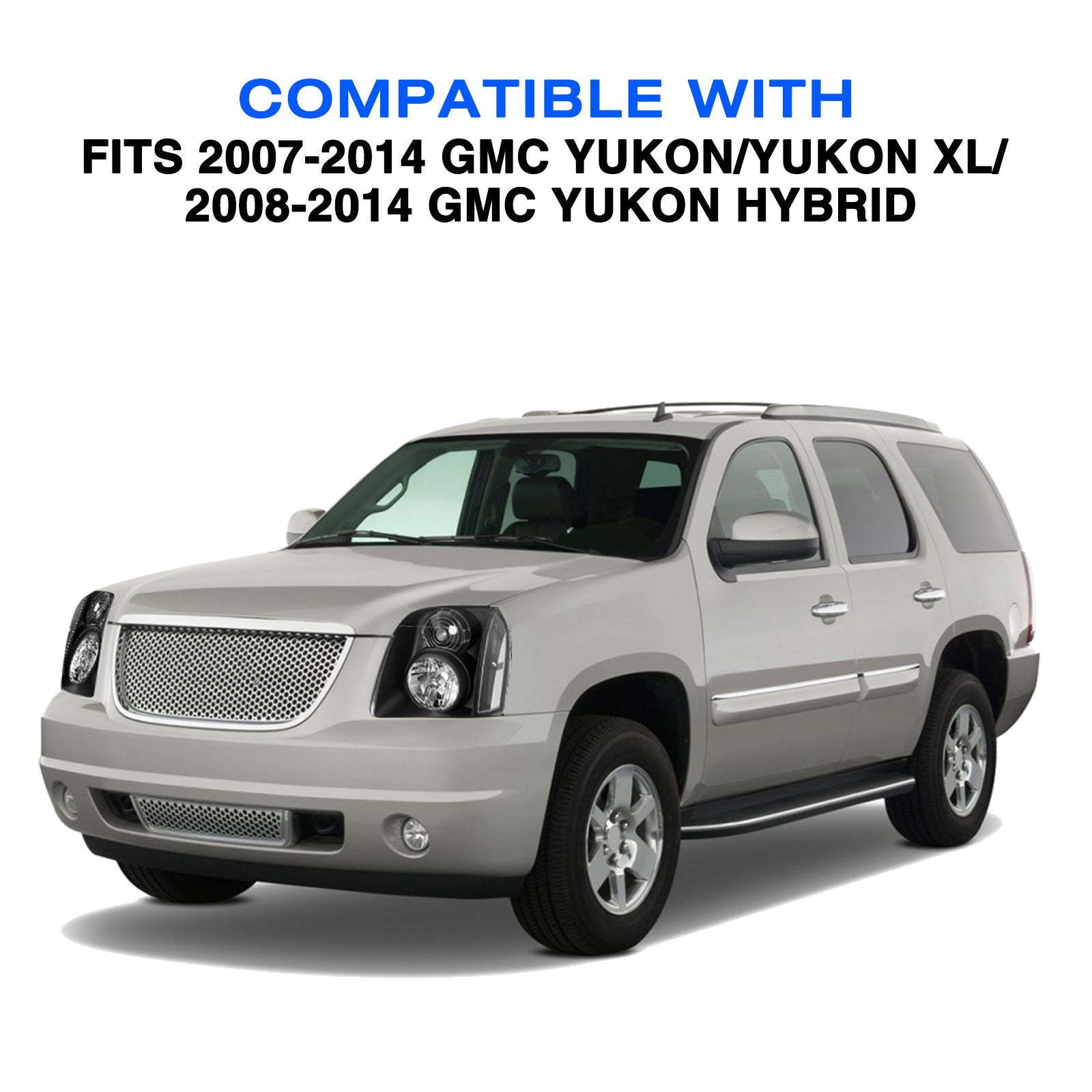 VehicleAid Headlights For 2008-2014 GMC Yukon Hybrid