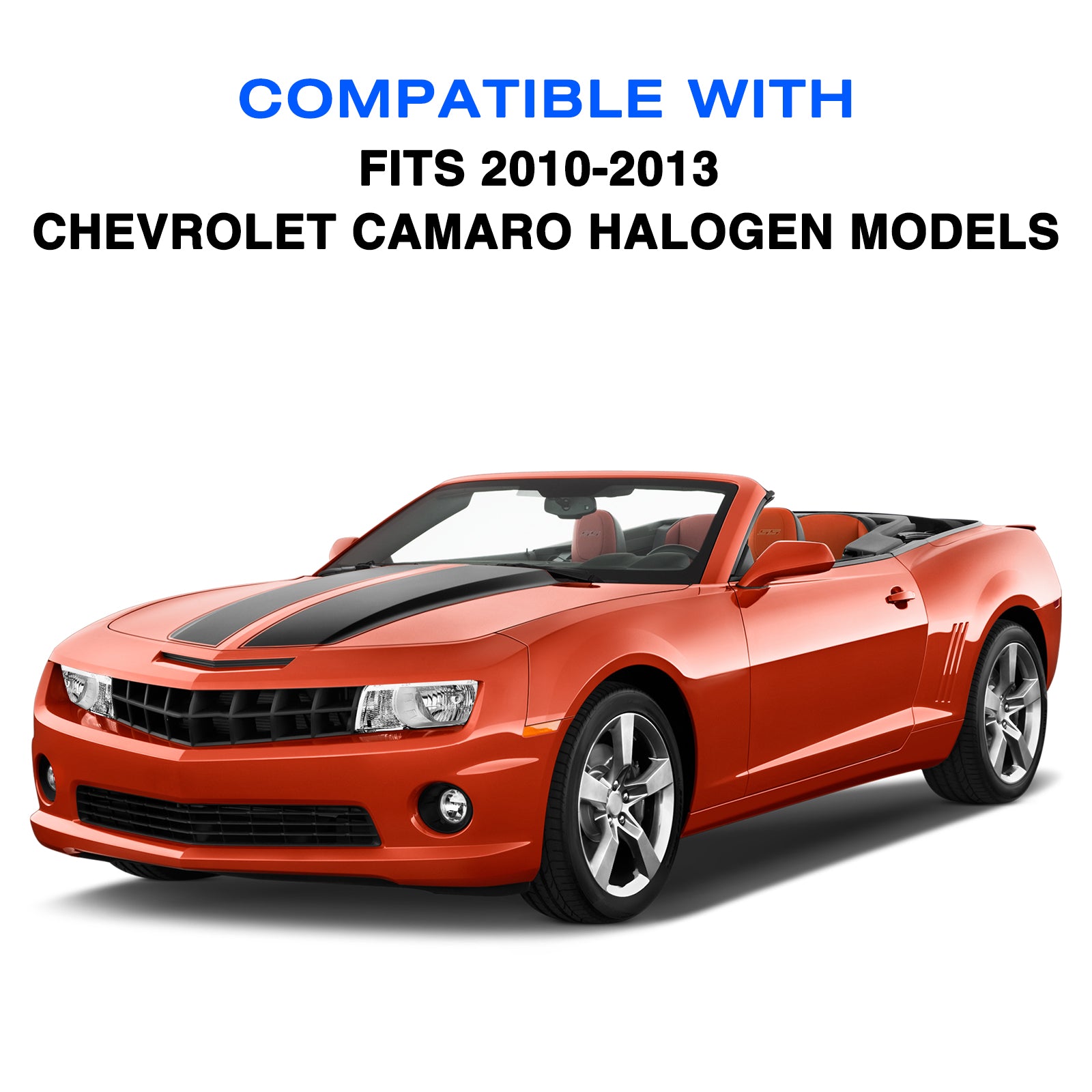 VehicleAid Headlights For 2010-2013 Chevy Camaro