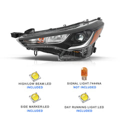 VehicleAid Headlights For 2022-2023 Toyota Corolla Cross