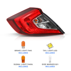 VehicleAid Taillights For 2016-2021 Honda Civic