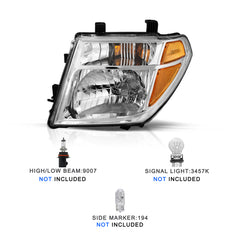 VehicleAid Headlights For 2005-2008 Nissan Frontier