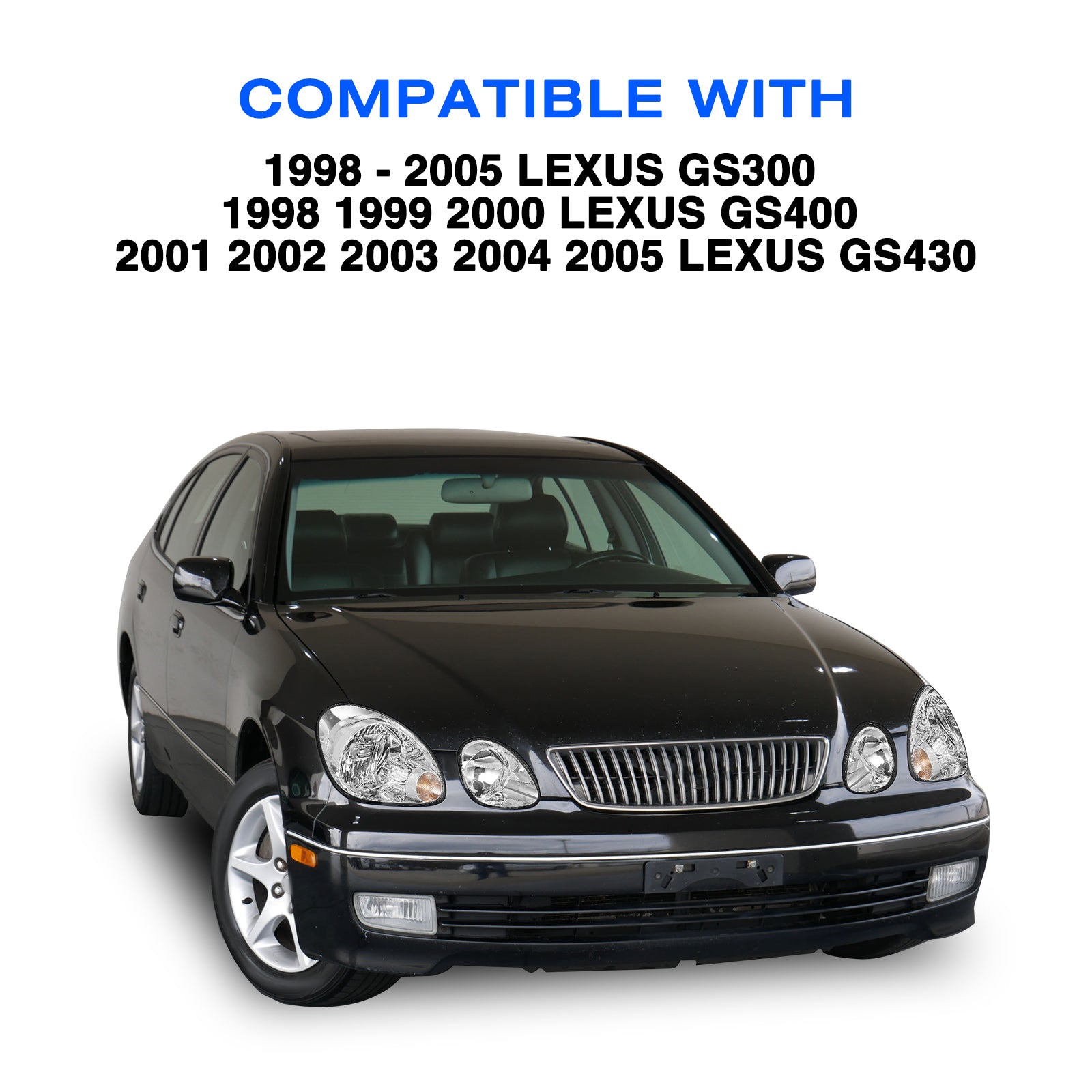 VehicleAid Headlights For 1998-2000 Lexus GS400