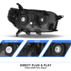 VehicleAid-For 2010-2013 Toyota 4-Runner Headlights
