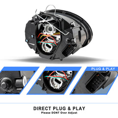 VehicleAid Headlights For 2006-2010 Volkswagen Beetle