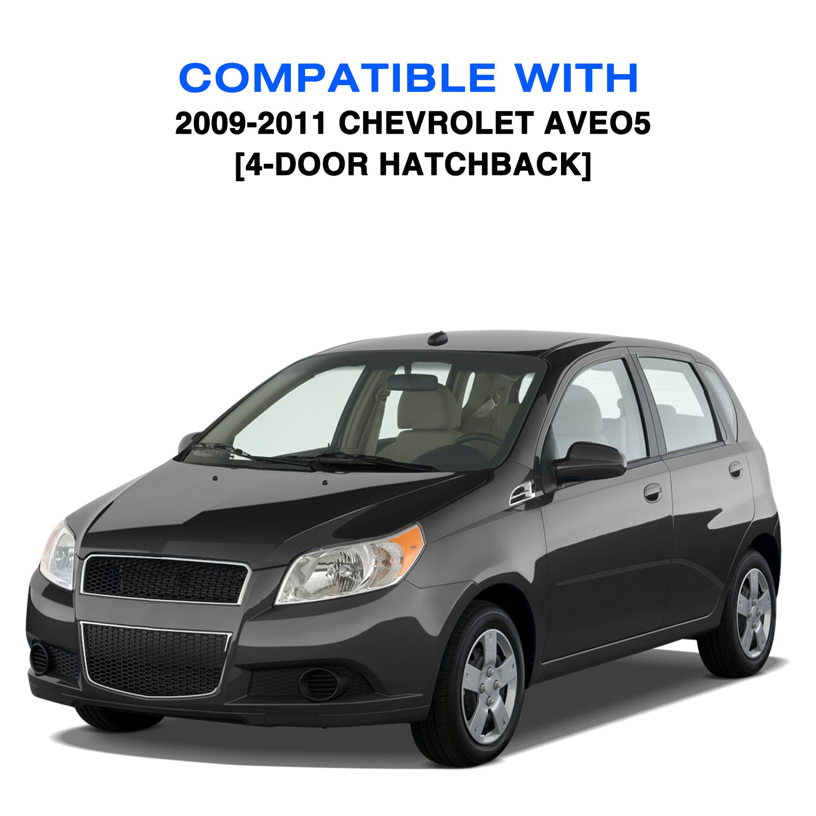 VehicleAid Headlights For 2009-2011 Chevy Aveo5