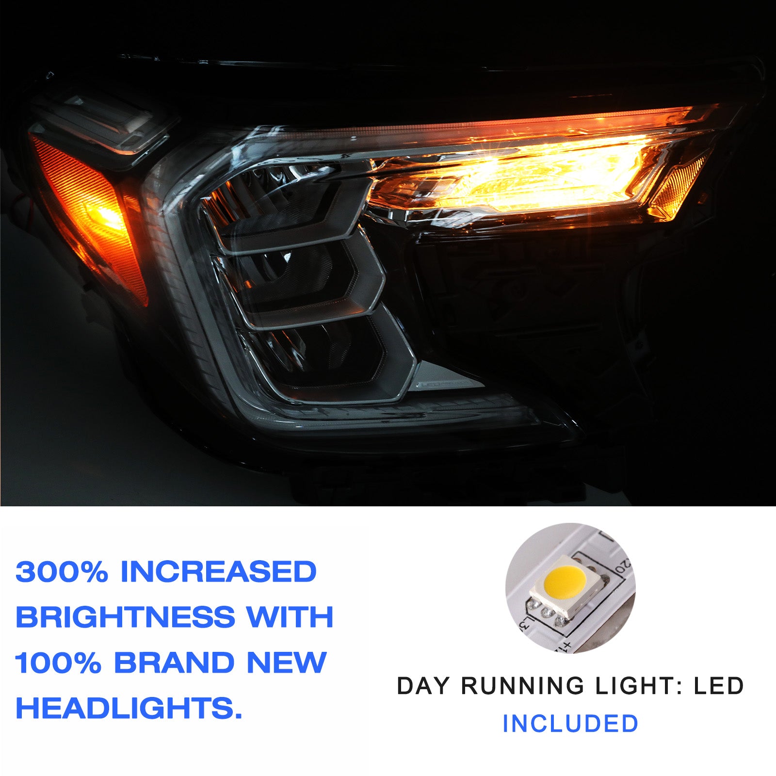 VehicleAid Headlights For 2022-2024 GMC Terrain