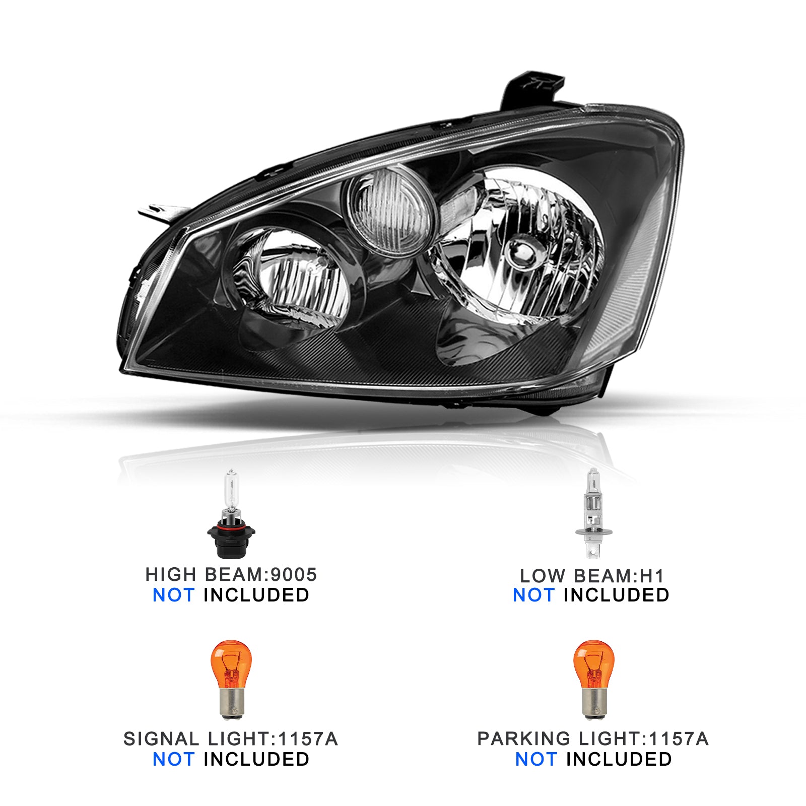 VehicleAid Headlights For 2005-2006 Nissan Altima