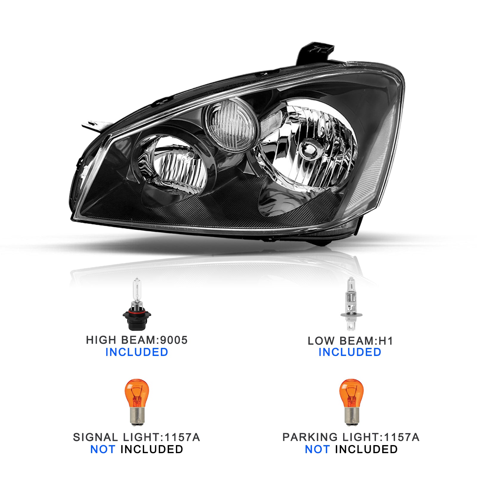 VehicleAid Headlights For 2005-2006 Nissan Altima